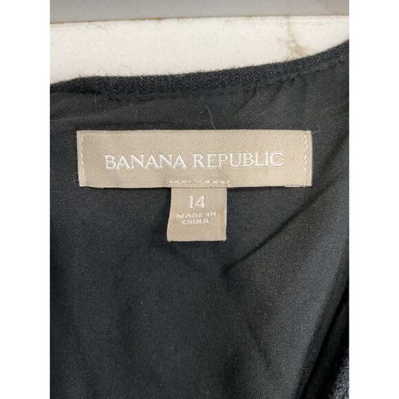 Banana Republic Wool Blend Fit and Flare Tweed Dress Size 14 - Picture 5 of 6